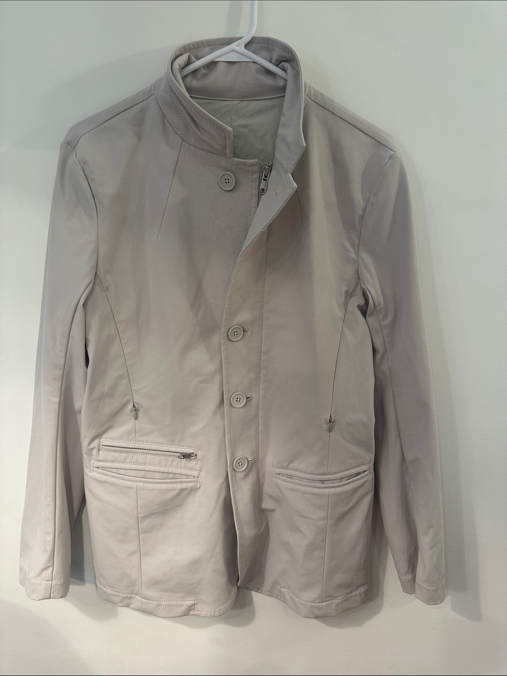 lululemon athletica Men's Light Gray Button-Up and Zip-Up Jacket